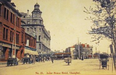 Postcard of Astor Hotel in Shanghai