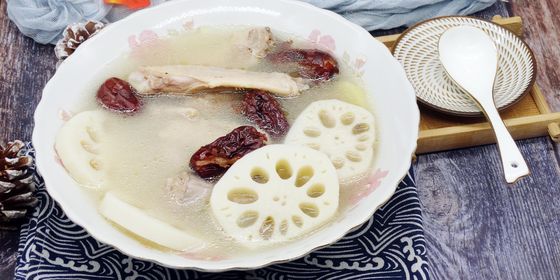 Duck lotus root soup