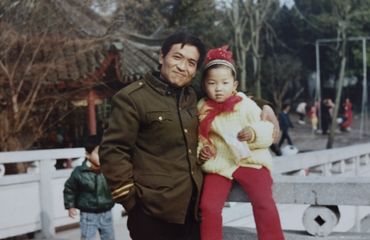 Wang Lin with father